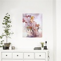 Flower Fairy Cross Punte Diamond Wall Painting