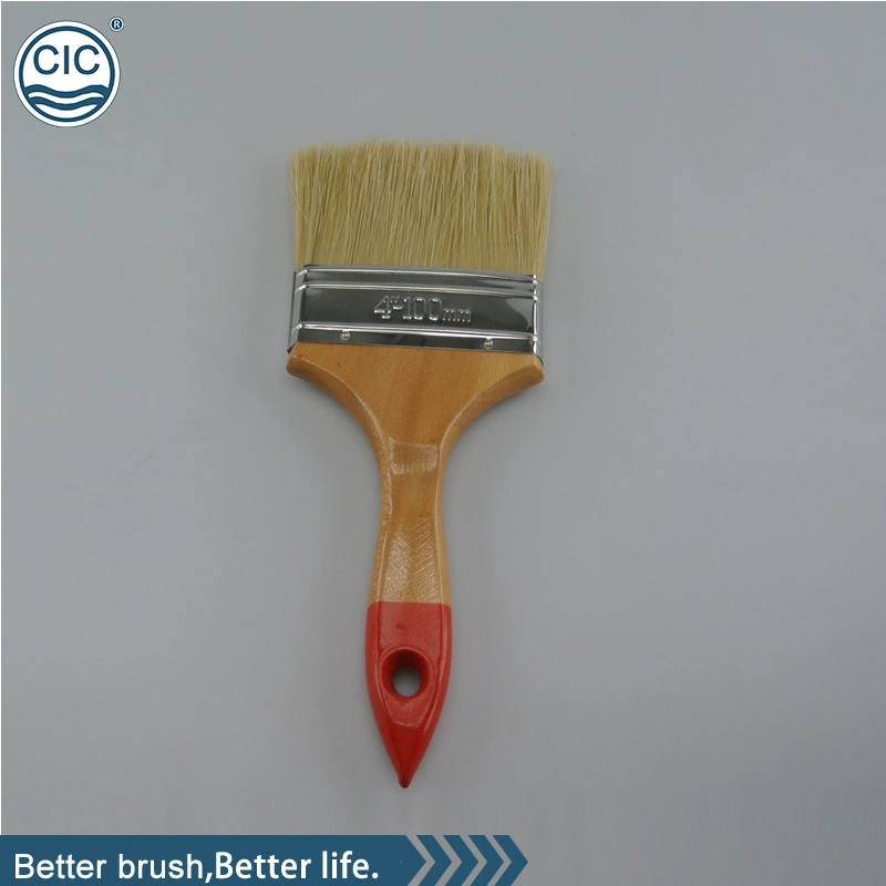 Plastic Bristle Wooden Handle Bulk Custom Paint Brushes - China Paint Brush  Roller, Paint Brushes