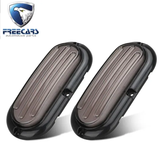 6" Oval LED Trailer Light - White/Amber Sealed Mount Stop/Turn/Tail Brake Light