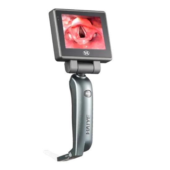 Disposable Videolaryngoscope with 3.5 Inch Touch Screen HD Camera and Multiple Blades