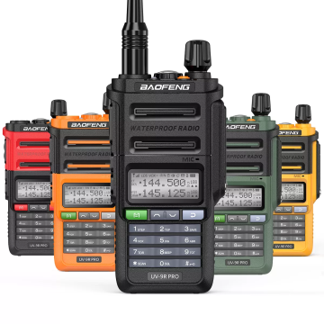 Baofeng Waterproof Walkie Talkie UV-9R PRO Two Way Radio BAOFEN 8watte UV-9R Dual Band Handheld Walkie-talkie Black IPX7 8 Watt