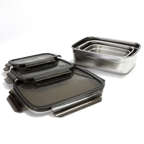Stackable Bento Box 300ML 600ML 1200ML Stackable Stainless Steel Lunch Box Supplier