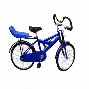 City bike with big carrier and personalized handlebar