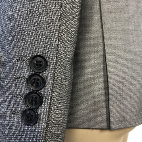 Fashion business grey men slim fit suits