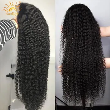 Wholesale Brazilian Human Hair Extension Vendor Wig Deep Curly Wave Closure Hd Frontal Wig Human Hair Lace Front For Black Women