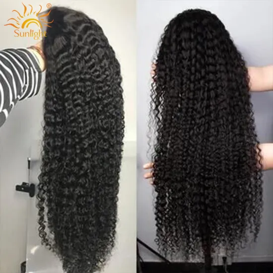 Wholesale Brazilian Human Hair Extension Vendor Wig Deep Curly Wave Closure Hd Frontal Wig Human Hair Lace Front For Black Women