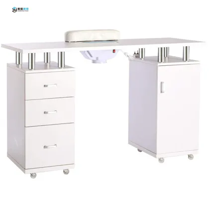 White Nail Salon Furniture & Manicure Tables at Competitive Prices