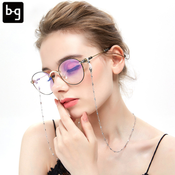 2024 New Metal Gold Sunglasses Chain - Stainless Steel Holder for Reading Glasses