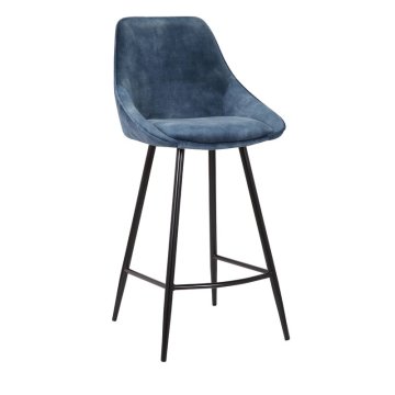 Velvet Upholstered Metal Leg Bar Stools: Elevating Your Home Bar Furniture