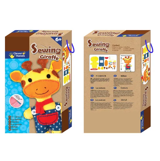 DIY Cute Giraffe Stuffed Animal Felt Kit: Make Your Own Soft Toy Set