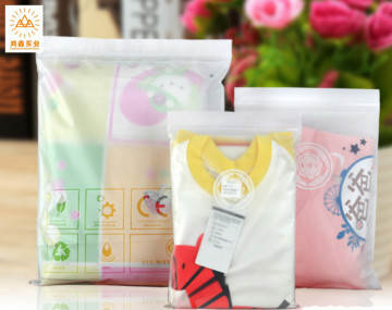 white matte cpe zip-lock plastic bag