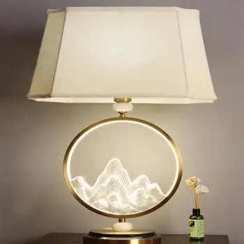 Vintage Copper Lamp Collection: Enhancing Your Bedroom and Living Room Décor with Classic Art Table Lamps and Vertical Desk Lighting