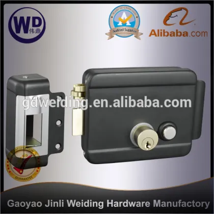 Electric remote control security rim door lock