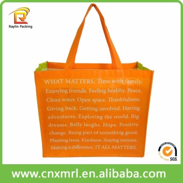 Custom full color both sieds printed pp non woven laminated bag