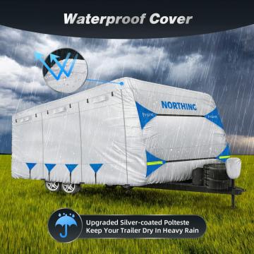 Upgraded Windproof Travel Trailer Cover