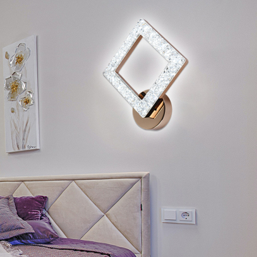 Segmented Drive LED Wall Lamp: Acrylic Dimmable LED Modern Bathroom and Bedroom Light