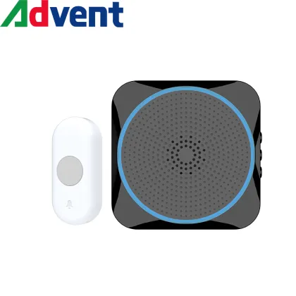 Wireless Flash Doorbell System with Battery Button