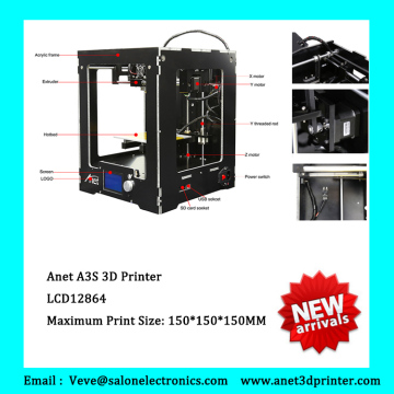 Anet 3d printer 3d print making models diy 3d printer kit prusa i3 filament