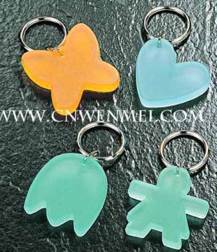 Hot Acrylic heart and others beautiful shape keychain