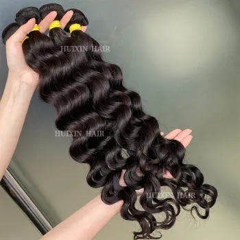 High-Quality Natural Wave Human Hair Bundles - Wholesale Prices