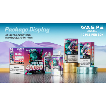 Waspe Crystal 40000 Puffs Disposable Vape Wholesales Spain