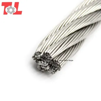 7X19 high strength 304 stainless steel wire rope