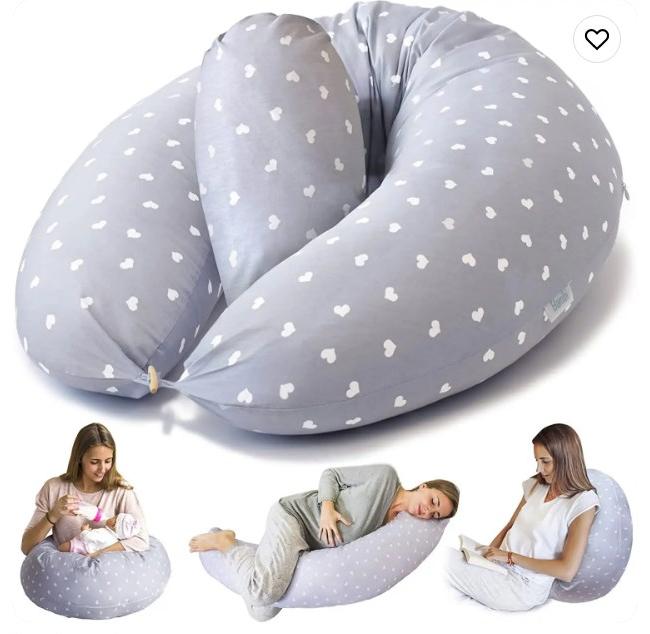 Almohada de maternidad en forma de C para leer durmiendo