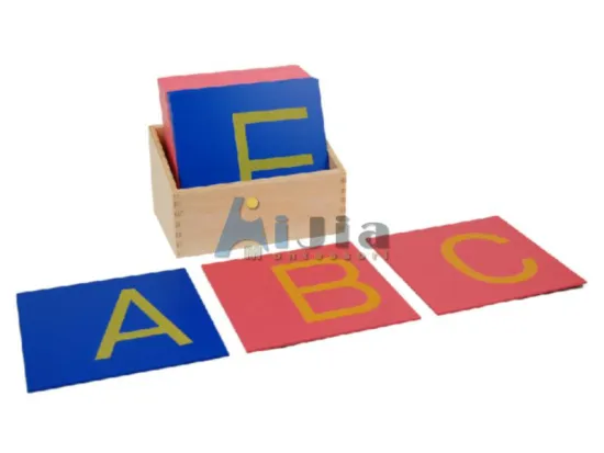 montessori equipment -Capital Case Sandpaper Letters only montessori teaching materials toy
