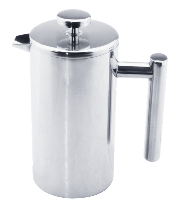 Prensas francesas de metal de doble pared Coffee Tea Brewer