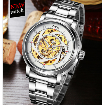 Luxury see-through case back sapphire crystal automatic watch