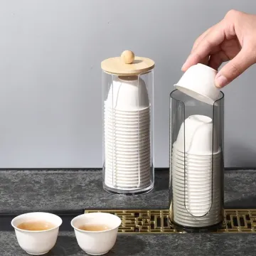 Elegante portabicchieri con copertura antipolvere