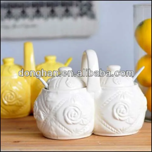 creative ceramic spice jar set