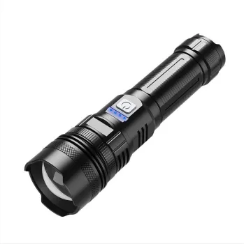 2023 Upgrade Flashlight: Emergency LED Work Light with Aluminum Torch, Mini Design, Clip-able, Black Color - 3.7V Battery, 80/70 Lumens, M30 Waterproof