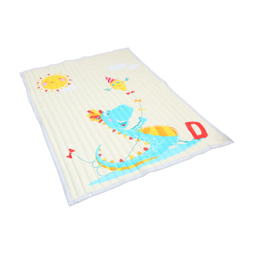 Non-Toxic Baby Crawling Carpet with Washable Cotton Print: Safe Play Mat