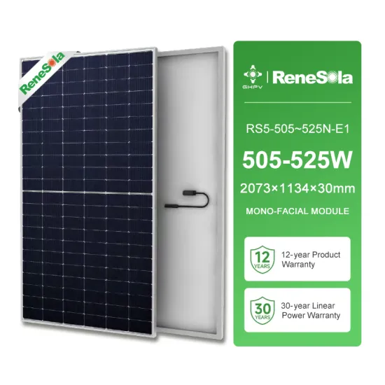 Affordable 505W to 525W N-Type Mono Renesola Solar Panels for Solar Energy Systems