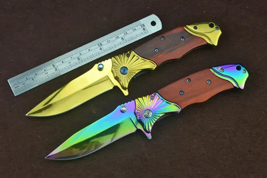 Titanium Portable Folding Pocket Knife with Clip
