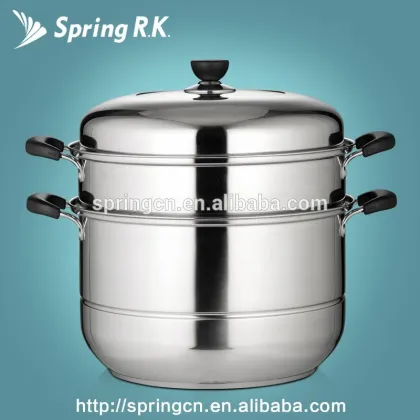Northeast 26cm two layers stainless steel steamer rice pot