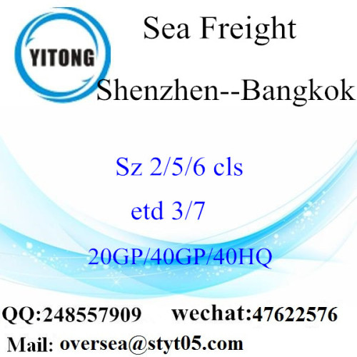 Frete marítimo do porto de Shenzhen que envia a BANGUECOQUE