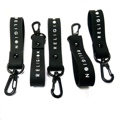 Soft Silicone Wristband Keychain Rubber Keychain Brand Name Soft Silicone Wristband Keychain Factory