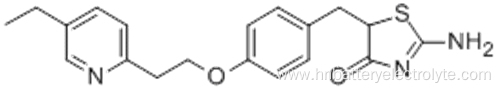 5-{4-[2-(5-Ethyl-2-pyridyl)ethoxy]benzyl}-2-imino-4-thiazolidinone CAS 105355-26-8