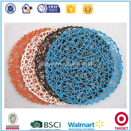 paper string weave cheap table mat