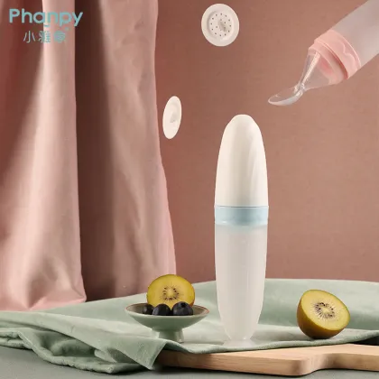 Manufacturing Company Silicon Baby Spoon Bottle For Children