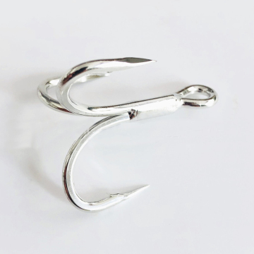 Wholesale 6066-5X High Carbon Steel Round Bend Treble Hooks for Bass Fishing Tackle
