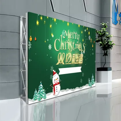 Pop up display stand pop up wall curved