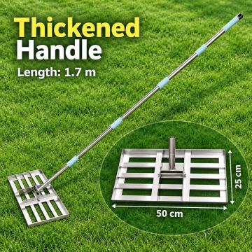 Rastrello livellatore da golf in acciaio inossidabile 50x25 cm