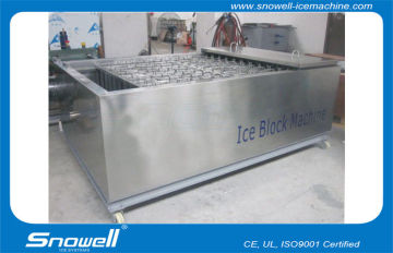 Stainless Steel Industrial Block Ice Machines / Maker For Fishing Industry Ce