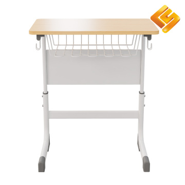 Белый регулируемый письменный стол L-образной формы