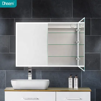 Hot Selling Double Door LED Medicine Cabinet Mirror for Project