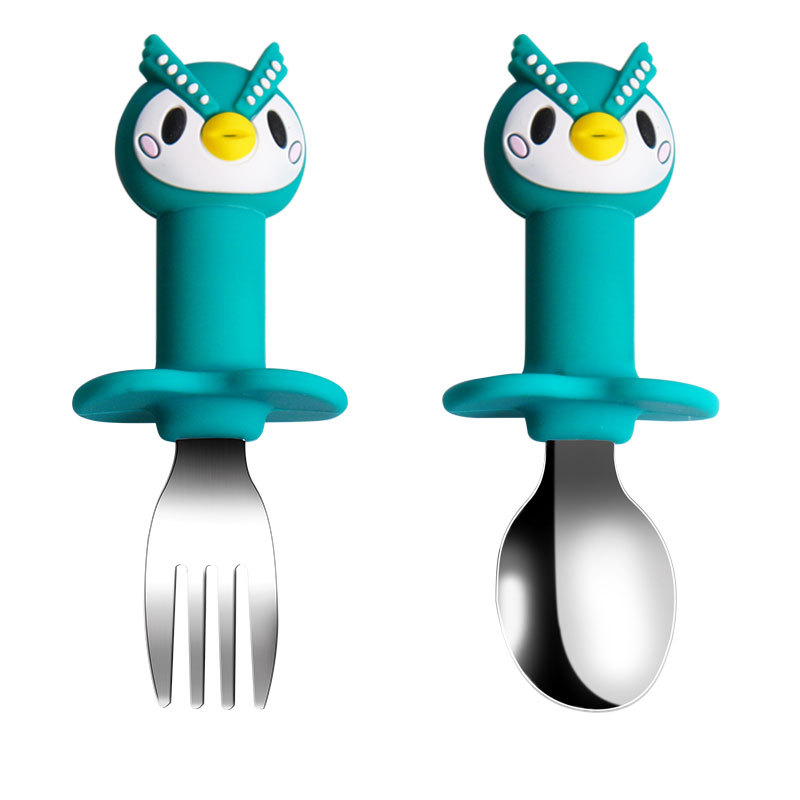 Silicone Stainless Fork And Spoon2