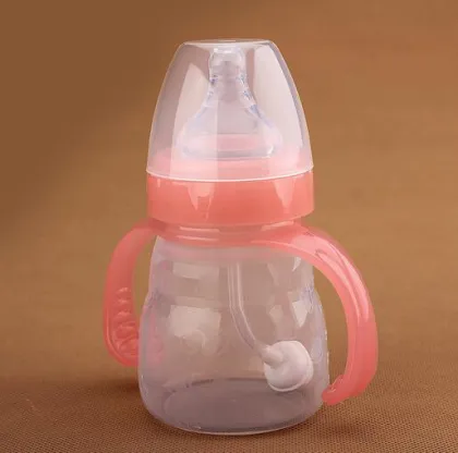 150ml 250ml Bpa free wide-neck silicone baby feeding milk bottle